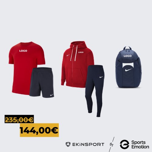 5 pièces / Nike Lifestyle  / T-shirt  + Short à poche + Sweat à capuche + Pant + Sac