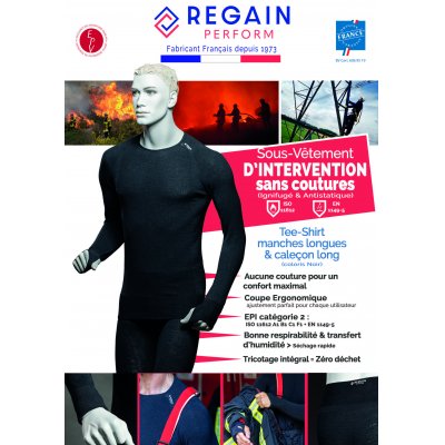 Découvrez le nouveau Sous-vêtement d'Intervention SANS COUTURES de chez REGAIN ! 