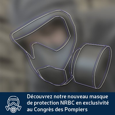 Découvrez notre nouveau masque de protection NRBC en exclusivité au Congrès des Pompiers