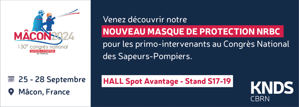 Découvrez notre nouveau masque de protection NRBC en exclusivité au Congrès des Pompiers