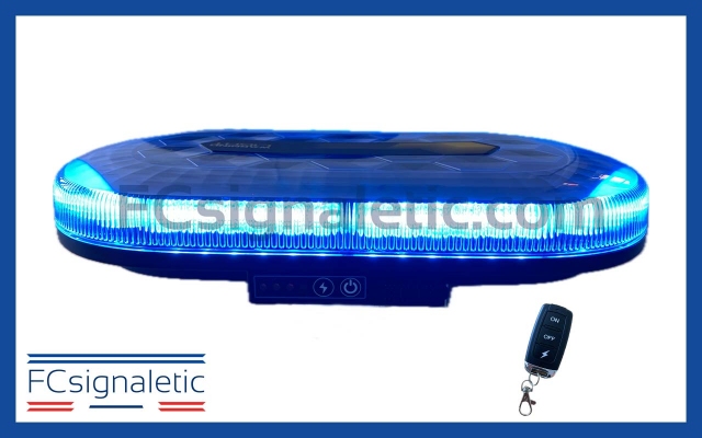 Mini rampe bleu magnétique autonome 326mm avec télécommande