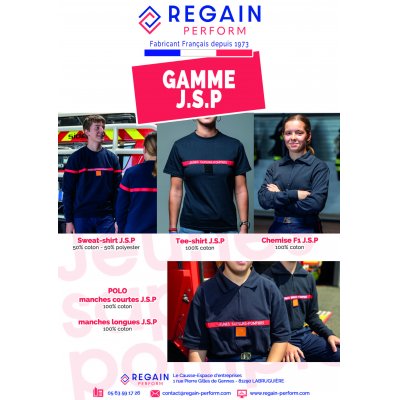 Nouveaux articles pour Jeunes Sapeurs-Pompiers chez REGAIN !